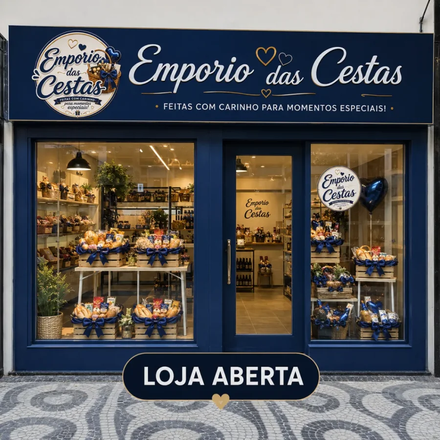 Fachada da loja Cestinha Feliz